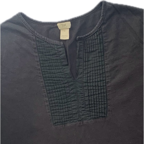 J. JILL tunic shirt pintuck V-Neck cotton, Ladies,  Size XL - Picture 2 of 9